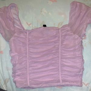 Princess Mesh Cropped Top